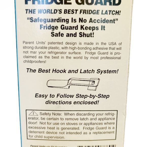 Heavy Duty Fridge Guards Appliance Safety Latch Set of 2 Child Lock Baby Parent - Picture 4 of 4